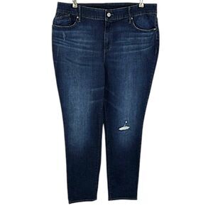 Chico's Jeans Size 3 (16) Slim Leg Inner Elastic Waistband